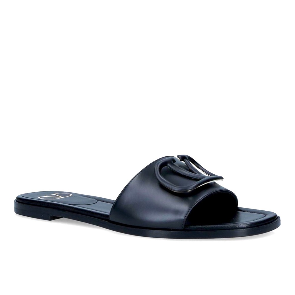 Valentino Garavani Black VLogo sandals